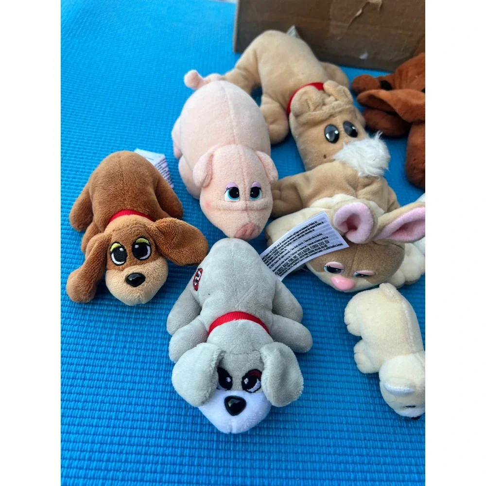 Pound Puppies Plush Lot Mixed Stuffed Animals Dogs Pig Bunny rhino Vintage Style